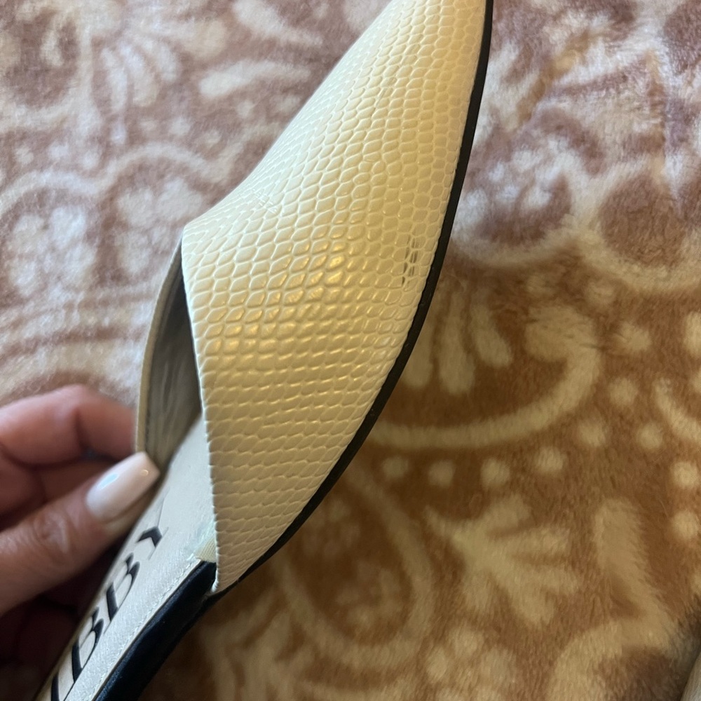 Sam & Libby Two-Tone Pointed D'Orsay Flats in Cream and Black - Picture 5 of 8